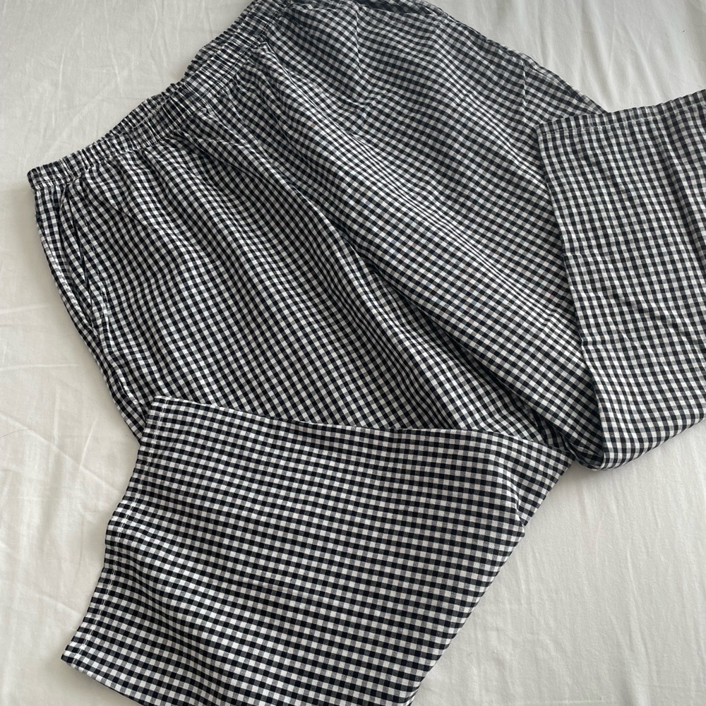 Womens Black and White Checkered/gingham vintage Pants